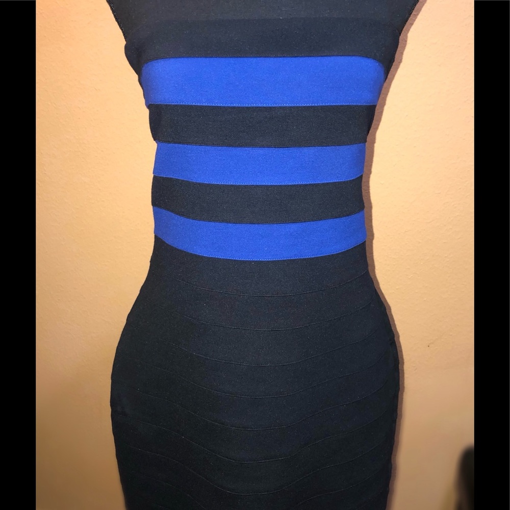 Express spandex bandeau ribbed dress